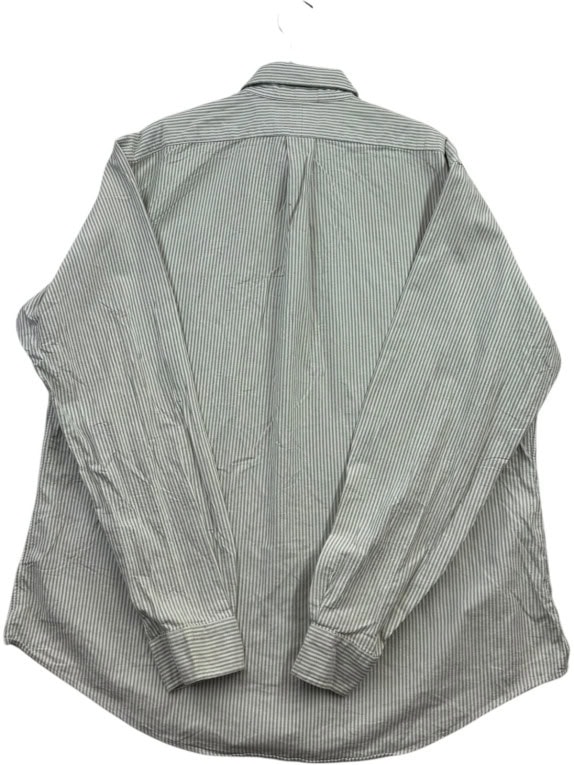 RALPH LAUREN ΠΟΥΚΑΜΙΣΟ CLASSIC ΡΙΓΕ ΛΕΥΚΟ ΠΡΑΣΙΝΟ ΑΝΤΡΙΚΟ PRE OWNED XL