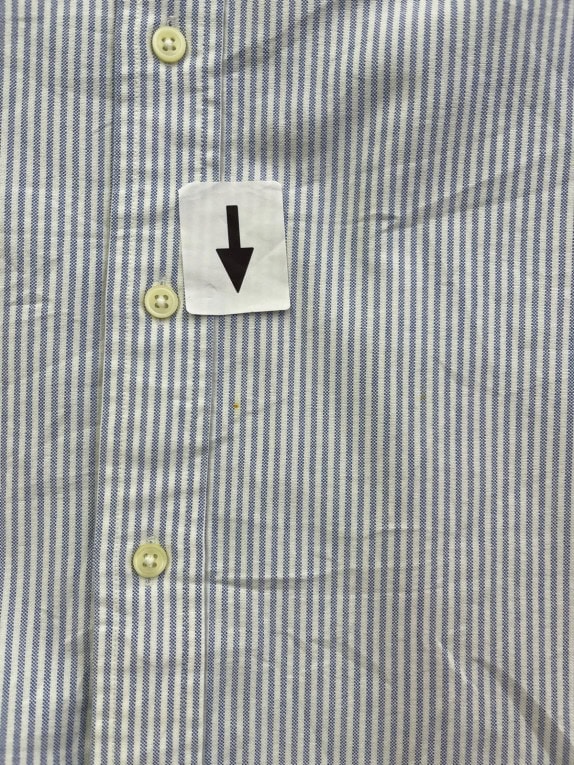 RALPH LAUREN CAMICIA BUTTON DOWN CLASSICA BLU BIANCO UOMO PRE OWNED L