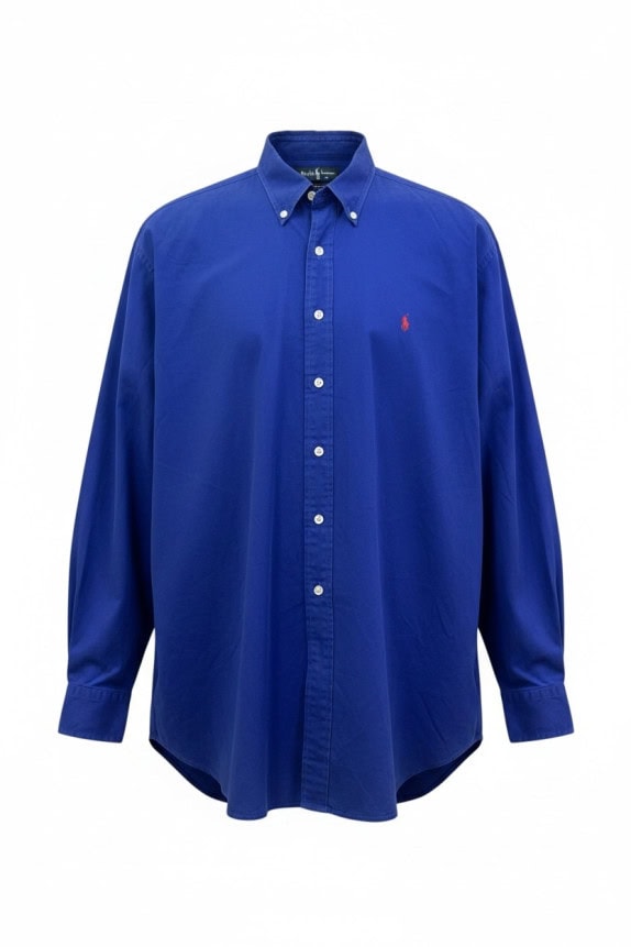 RALPH LAUREN ΠΟΥΚΑΜΙΣΟ CLASSIC ROYAL BLUE ΑΝΤΡΙΚΟ PRE OWNED XXL