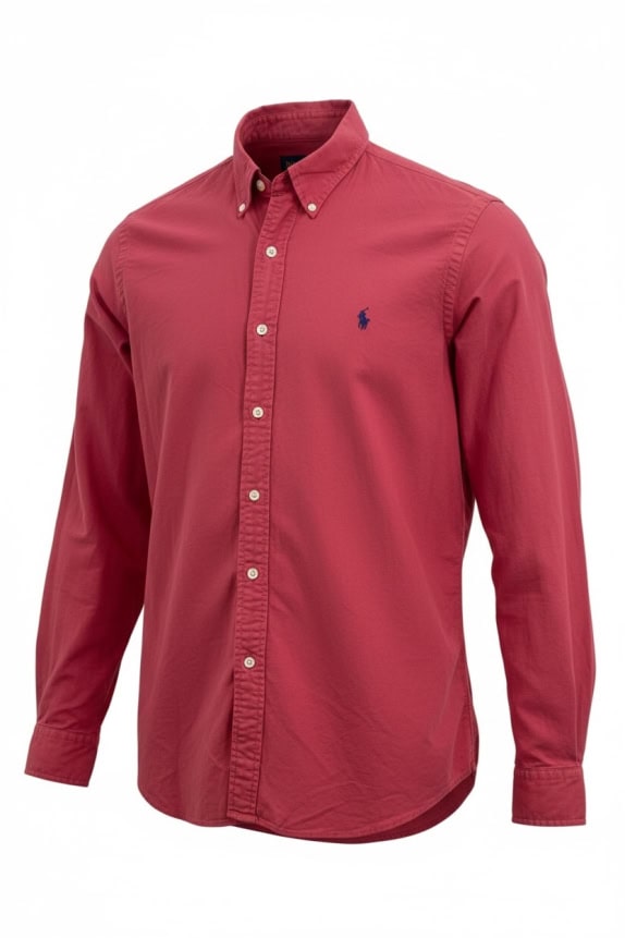 RALPH LAUREN CAMICIA CLASSIC ROSA UOMO PRE OWNED M