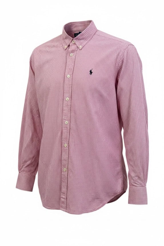 RALPH LAUREN ΠΟΥΚΑΜΙΣΟ CLASSIC ΡΟΖ ΑΝΤΡΙΚΟ PRE OWNED L