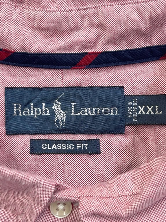 RALPH LAUREN BUTTON DOWN SHIRT CLASSIC PINK MENS PRE OWNED XXL