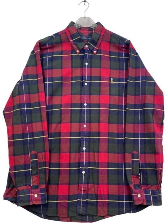 RALPH LAUREN ΠΟΥΚΑΜΙΣΟ ΚΑΡΟ CLASSIC ΠΟΛΥΧΡΩΜΟ ΑΝΤΡΙΚΟ PRE OWNED XXL