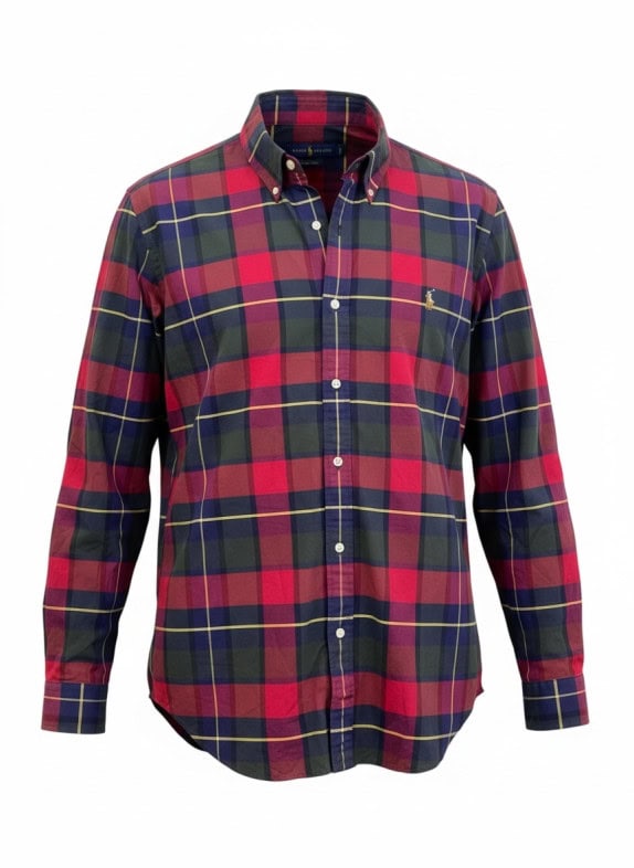 RALPH LAUREN ΠΟΥΚΑΜΙΣΟ ΚΑΡΟ CLASSIC ΠΟΛΥΧΡΩΜΟ ΑΝΤΡΙΚΟ PRE OWNED XXL