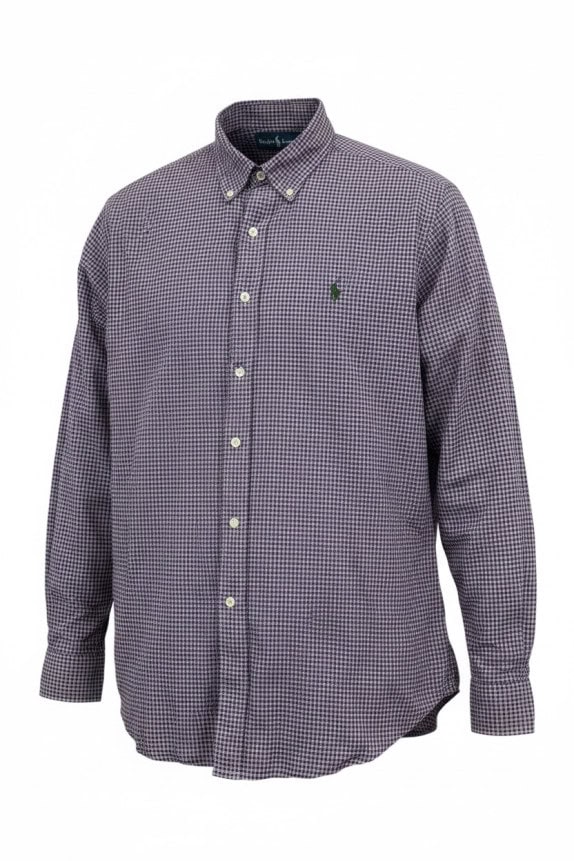 RALPH LAUREN ΠΟΥΚΑΜΙΣΟ ΚΑΡΟ ΜΩΒ ΑΝΤΡΙΚΟ PRE OWNED L