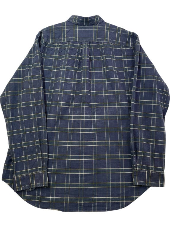 RALPH LAUREN CAMICIA CLASSIC CHECK NAVY UOMO PRE OWNED XL