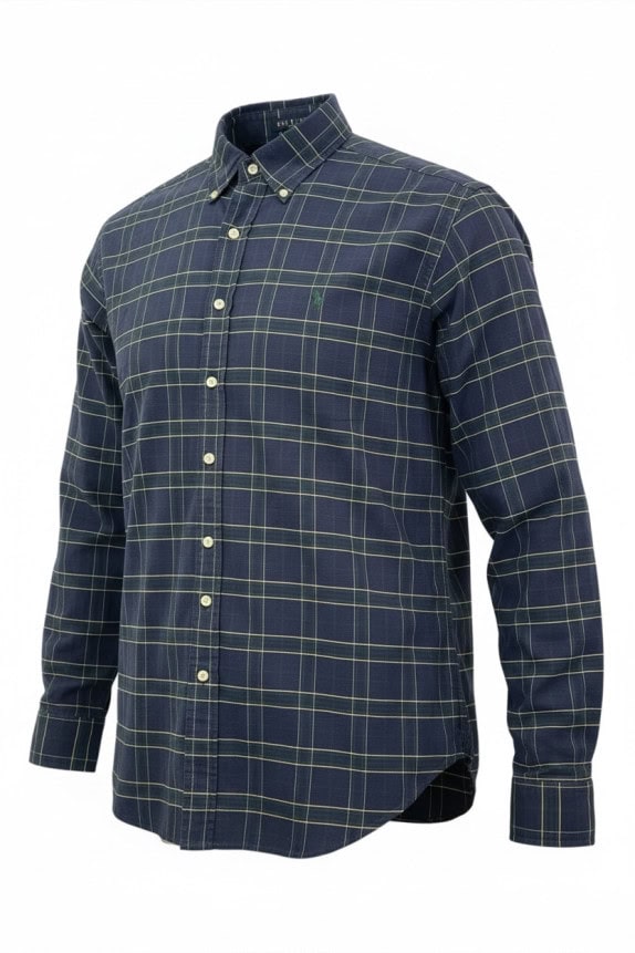 RALPH LAUREN ΠΟΥΚΑΜΙΣΟ ΚΑΡΟ NAVY ΑΝΤΡΙΚΟ PRE OWNED XL