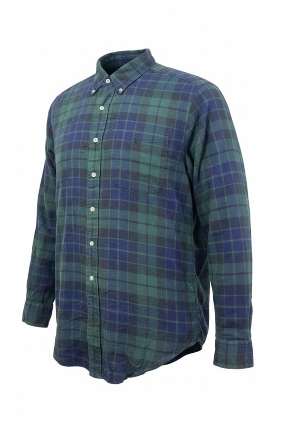 RALPH LAUREN ΠΟΥΚΑΜΙΣΟ ΚΑΡΟ ΠΡΑΣΙΝΟ NAVY ΑΝΤΡΙΚΟ PRE OWNED L