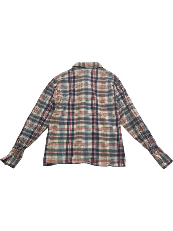 RALPH LAUREN Plaid Shirt Vintage Ruffle Multicolor Women’s XL