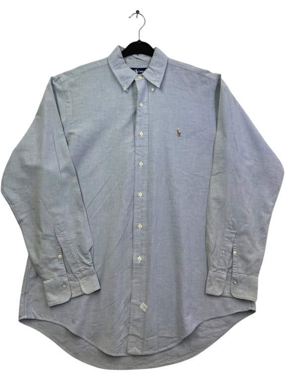 RALPH LAUREN ΠΟΥΚΑΜΙΣΟ ΚΛΑΣΙΚΟ ΑΝΟΙΧΤΟ ΜΠΛΕ ΑΝΤΡΙΚΟ PRE OWNED XL