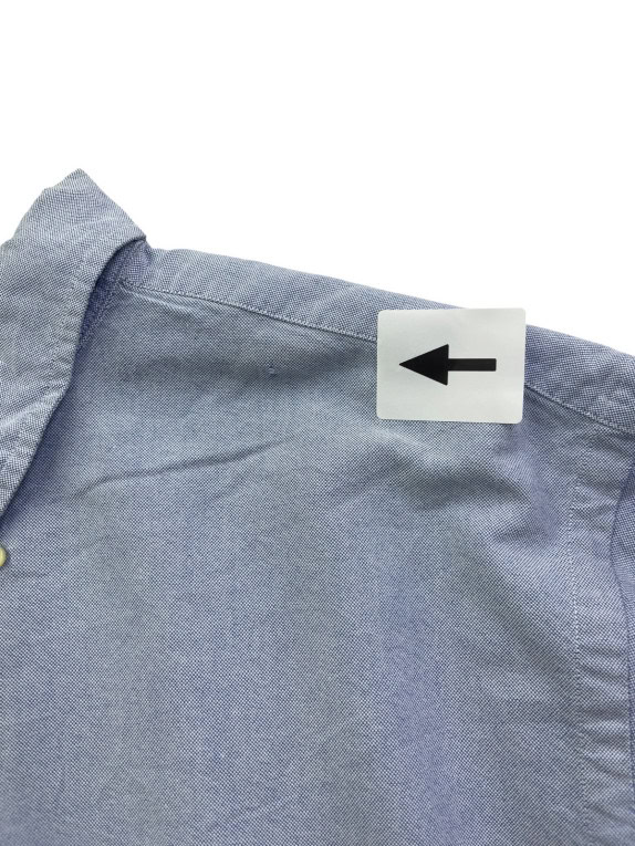 RALPH LAUREN CAMICIA BUTTON DOWN CLASSICA AZZURRA UOMO PRE OWNED XL