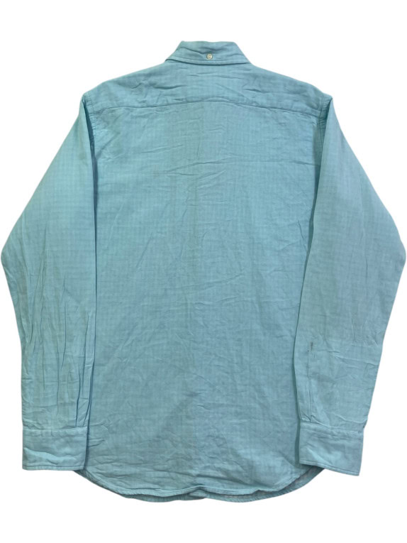 RALPH LAUREN CAMICIA BUTTON DOWN CLASSICA AZZURRA UOMO PRE OWNED M