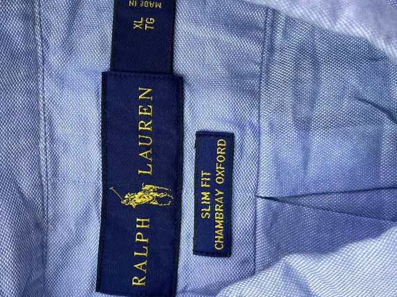 RALPH LAUREN ΠΟΥΚΑΜΙΣΟ ΚΛΑΣΙΚΟ ΓΑΛΑΖΙΟ ΑΝΤΡΙΚΟ PRE OWNED XL