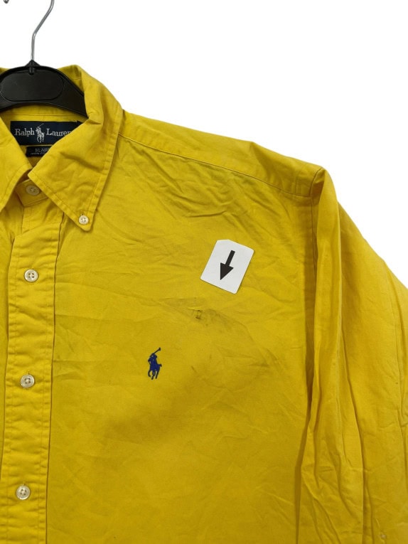 RALPH LAUREN ΠΟΥΚΑΜΙΣΟ ΚΛΑΣΙΚΟ ΚΙΤΡΙΝΟ ΑΝΤΡΙΚΟ PRE OWNED M
