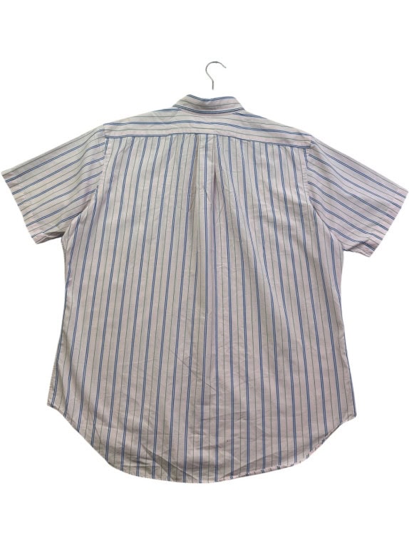 RALPH LAUREN CAMICIA CLASSICA BIANCA RIGATA UOMO PRE OWNED XL