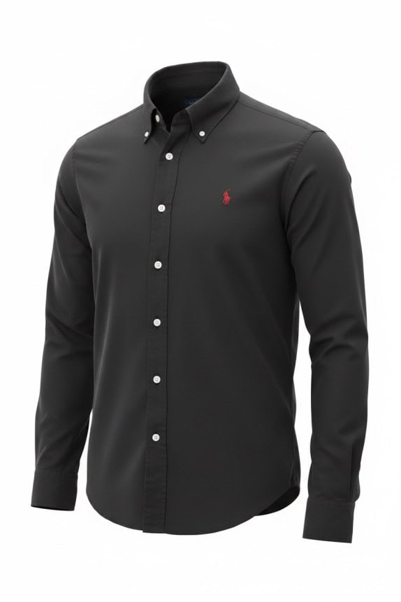 RALPH LAUREN ΠΟΥΚΑΜΙΣΟ ΚΛΑΣΙΚΟ ΜΑΥΡΟ ΑΝΤΡΙΚΟ PRE OWNED XL