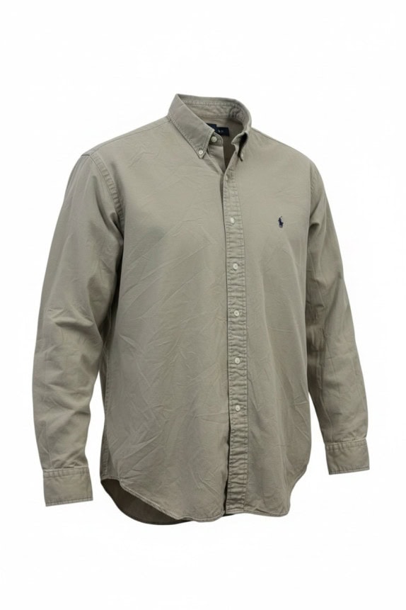 RALPH LAUREN ΠΟΥΚΑΜΙΣΟ ΚΛΑΣΙΚΟ ΜΠΕΖ ΑΝΤΡΙΚΟ PRE OWNED L
