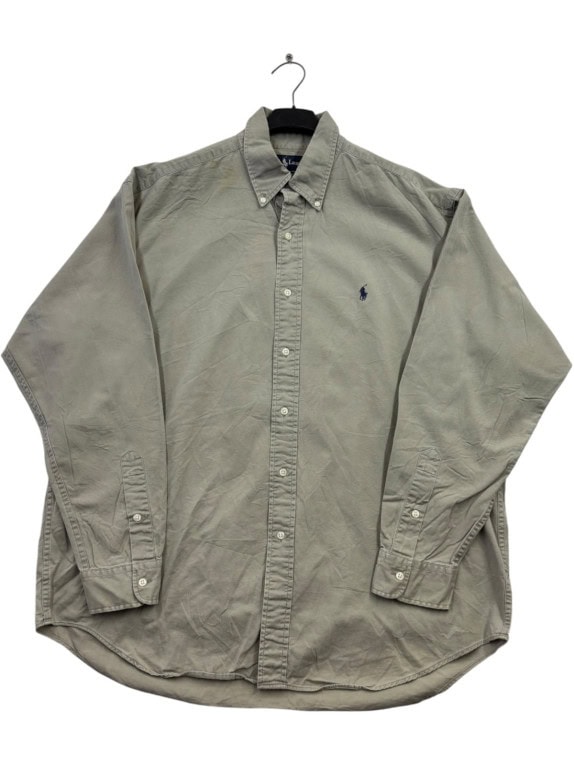 RALPH LAUREN ΠΟΥΚΑΜΙΣΟ ΚΛΑΣΙΚΟ ΜΠΕΖ ΑΝΤΡΙΚΟ PRE OWNED L