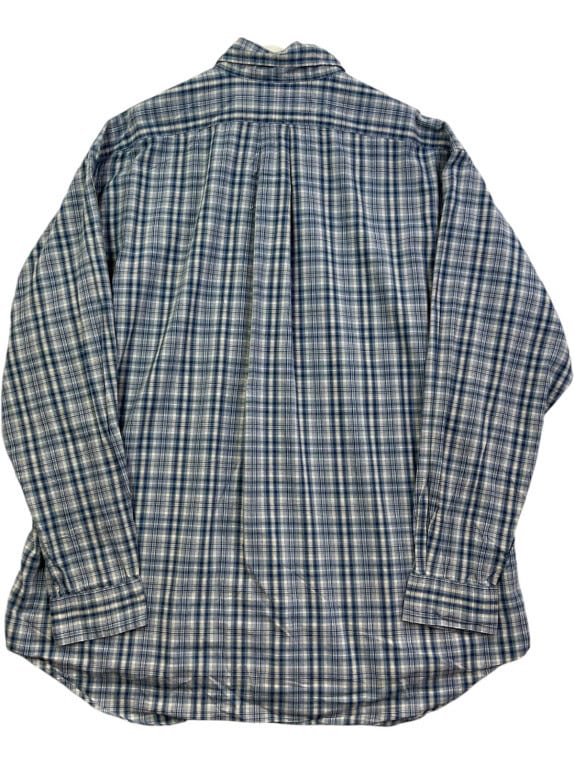 RALPH LAUREN ΠΟΥΚΑΜΙΣΟ ΚΛΑΣΙΚΟ ΜΠΛΕ ΚΑΡΟ ΑΝΤΡΙΚΟ PRE OWNED XL