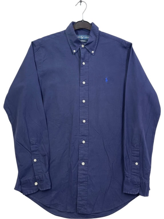 RALPH LAUREN ΠΟΥΚΑΜΙΣΟ ΚΛΑΣΙΚΟ NAVY ΑΝΤΡΙΚΟ PRE OWNED M