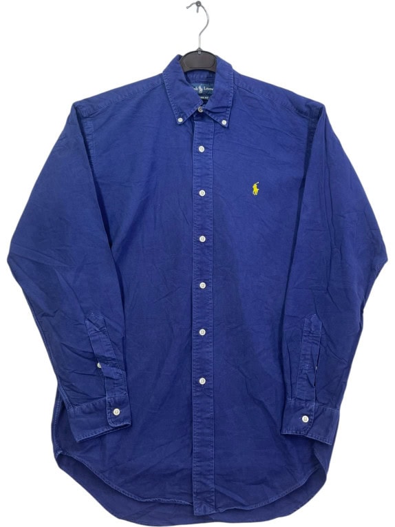 RALPH LAUREN ΠΟΥΚΑΜΙΣΟ ΚΛΑΣΙΚΟ NAVY ΑΝΤΡΙΚΟ PRE OWNED S