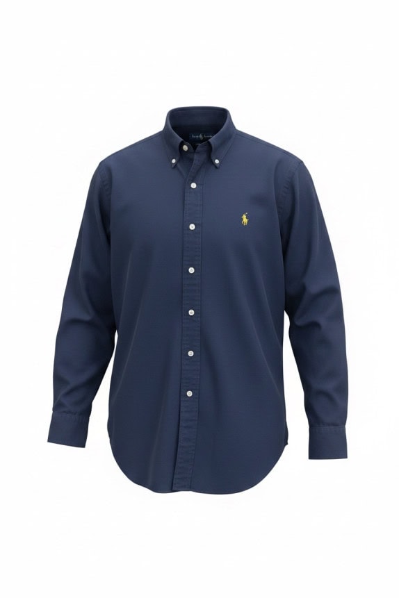 RALPH LAUREN ΠΟΥΚΑΜΙΣΟ ΚΛΑΣΙΚΟ NAVY ΑΝΤΡΙΚΟ PRE OWNED S
