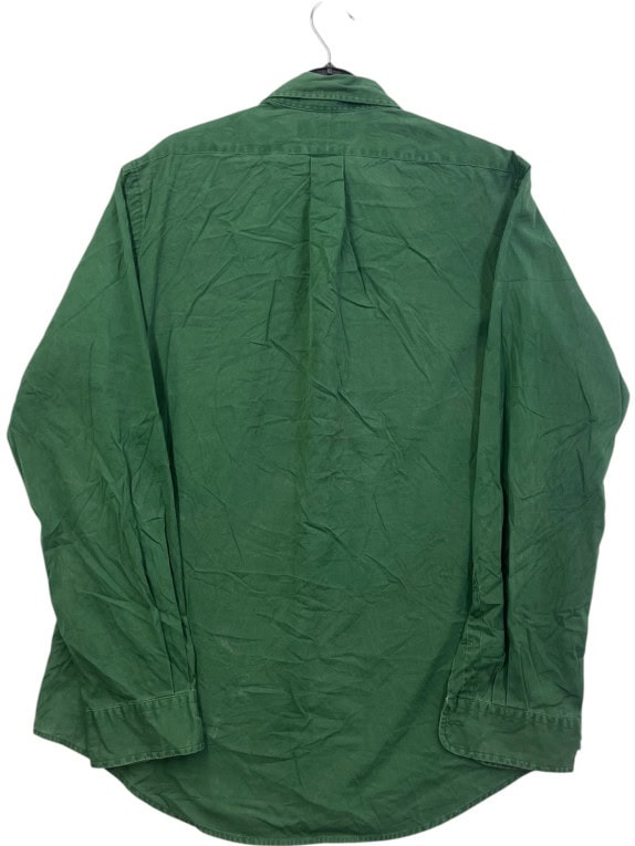 RALPH LAUREN CAMICIA CLASSICA VERDE UOMO PRE OWNED L