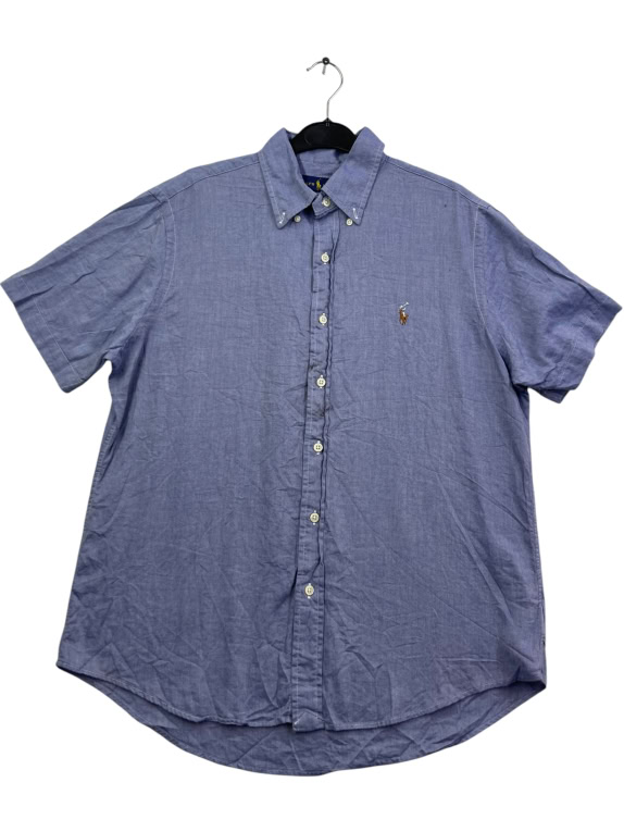 RALPH LAUREN ΠΟΥΚΑΜΙΣΟ ΚΟΝΤΟΜΑΝΙΚΟ CHAMBRAY OXFORD ΜΠΛΕ UNISEX M