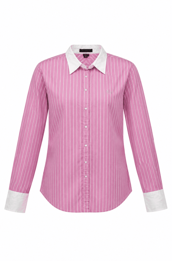 RALPH LAUREN STRIPED SHIRT PINK WOMEN PRE OWNED