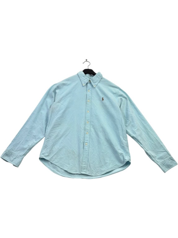 RALPH LAUREN ΠΟΥΚΑΜΙΣΟ MINIMAL ΑΝΟΙΧΤΟ ΜΠΛΕ ΑΝΤΡΙΚΟ PRE OWNED M
