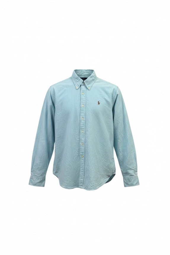 RALPH LAUREN ΠΟΥΚΑΜΙΣΟ MINIMAL ΑΝΟΙΧΤΟ ΜΠΛΕ ΑΝΤΡΙΚΟ PRE OWNED M