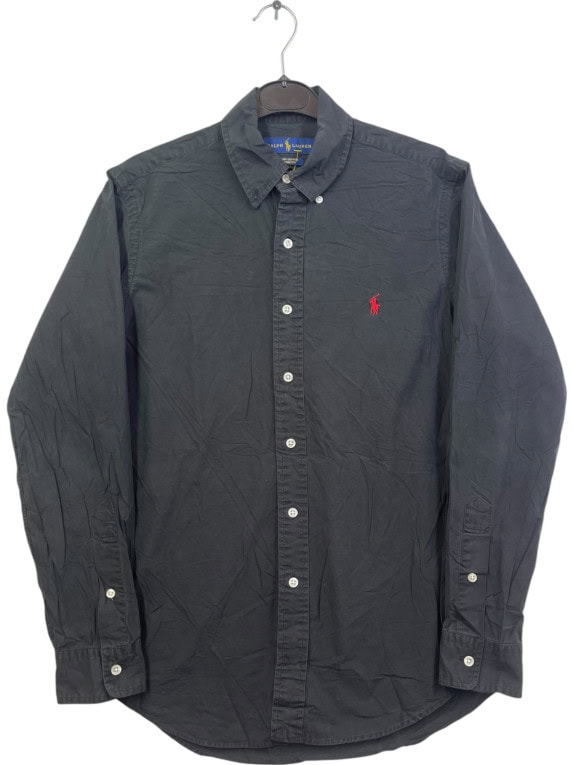 RALPH LAUREN ΠΟΥΚΑΜΙΣΟ MINIMAL FADED BLACK ΑΝΤΡΙΚΟ PRE OWNED S