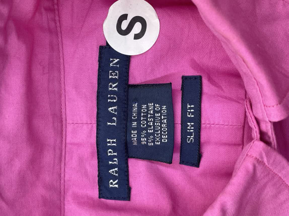 RALPH LAUREN ΠΟΥΚΑΜΙΣΟ MINIMAL ΦΟΥΞΙΑ ΑΝΔΡΙΚΟ PRE OWNED S