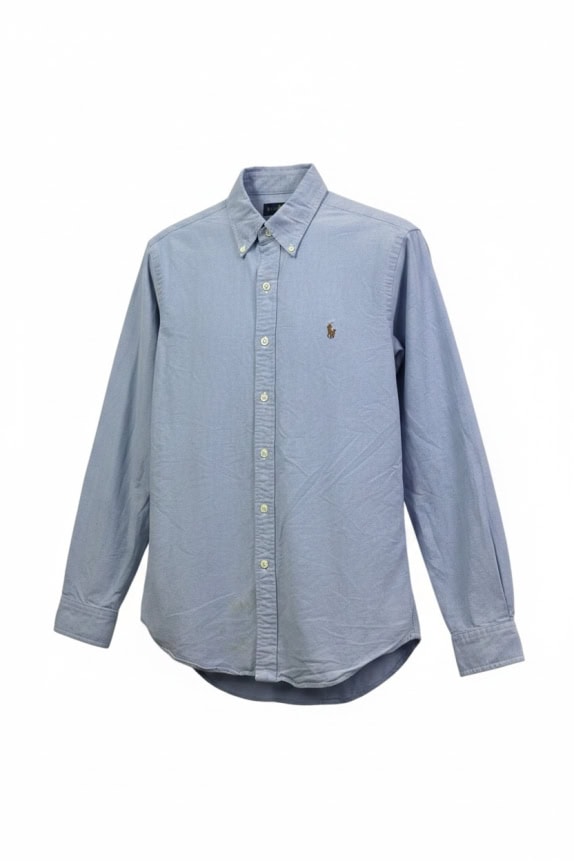 RALPH LAUREN ΠΟΥΚΑΜΙΣΟ MINIMAL ΓΑΛΑΖΙΟ ΑΝΤΡΙΚΟ PRE OWNED