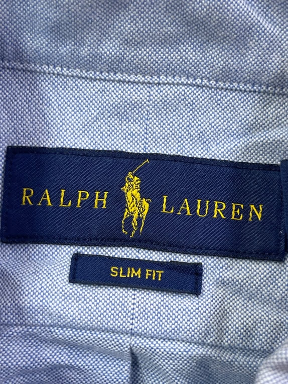 RALPH LAUREN ΠΟΥΚΑΜΙΣΟ MINIMAL ΓΑΛΑΖΙΟ ΑΝΤΡΙΚΟ PRE OWNED