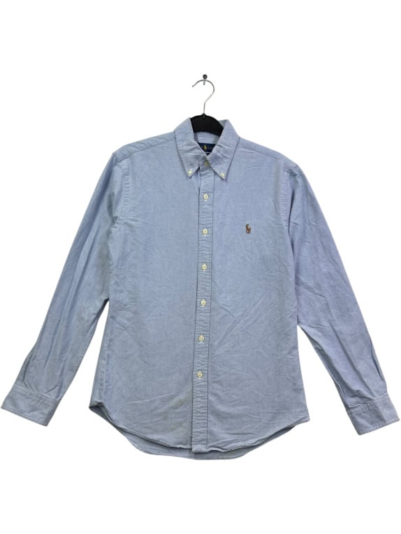 RALPH LAUREN ΠΟΥΚΑΜΙΣΟ MINIMAL ΓΑΛΑΖΙΟ ΑΝΤΡΙΚΟ PRE OWNED