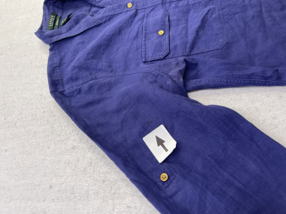 RALPH LAUREN ΠΟΥΚΑΜΙΣΟ ΜΙΝΙΜΑΛ ΜΠΛΕ ΓΥΝΑΙΚΕΙΟ PRE OWNED M