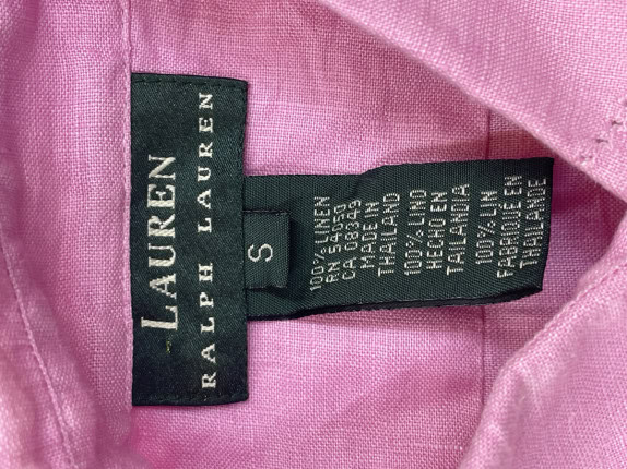 RALPH LAUREN ΠΟΥΚΑΜΙΣΟ MINIMAL PINK ΓΥΝΑΙΚΕΙΟ PRE OWNED S