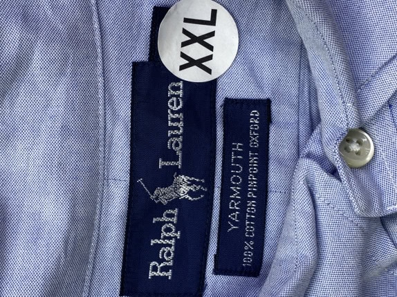 RALPH LAUREN ΠΟΥΚΑΜΙΣΟ ΜΠΛΕ ΑΝΤΡΙΚΟ PRE OWNED XXL