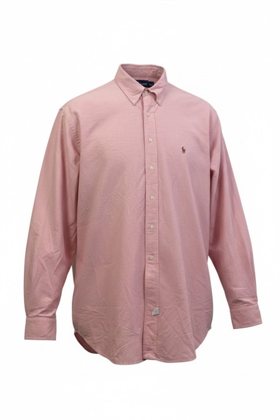 RALPH LAUREN ΠΟΥΚΑΜΙΣΟ OXFORD CLASSIC ΡΟΖ ΑΝΤΡΙΚΟ PRE OWNED XXL
