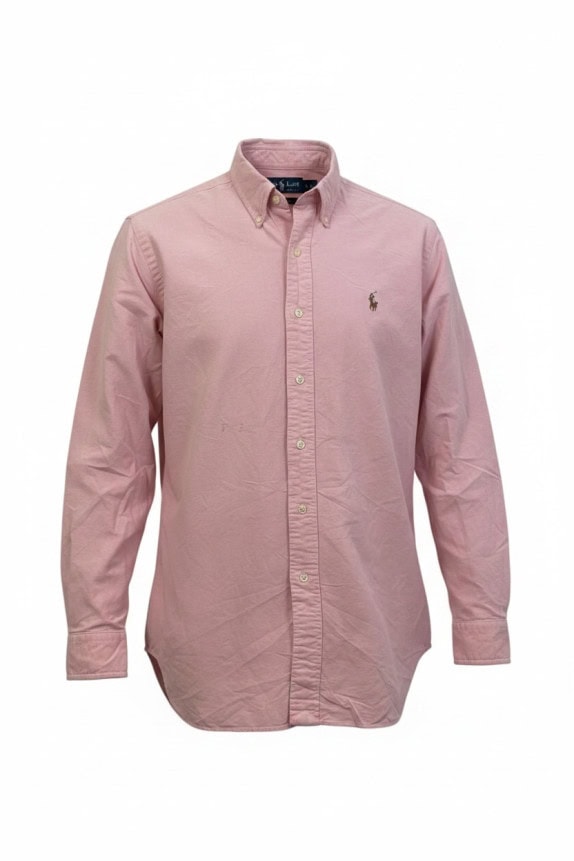 RALPH LAUREN ΠΟΥΚΑΜΙΣΟ OXFORD CLASSIC ΡΟΖ ΑΝΤΡΙΚΟ PRE OWNED S