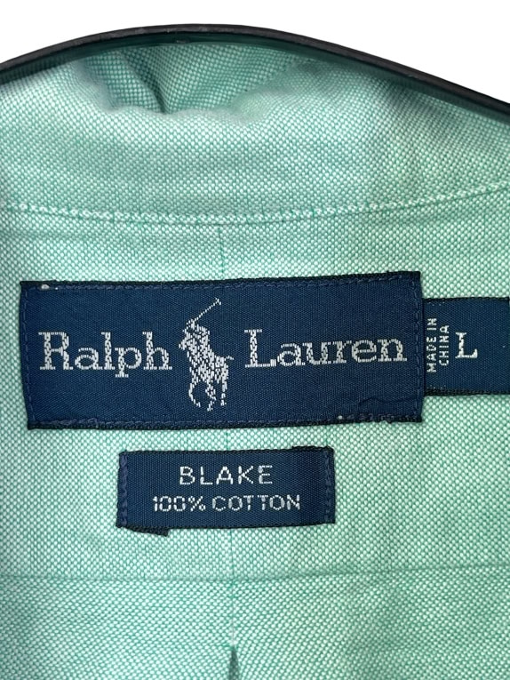 RALPH LAUREN ΠΟΥΚΑΜΙΣΟ OXFORD VINTAGE ΜΕΝΤΑ ΑΝΤΡΙΚΟ L pre-owned