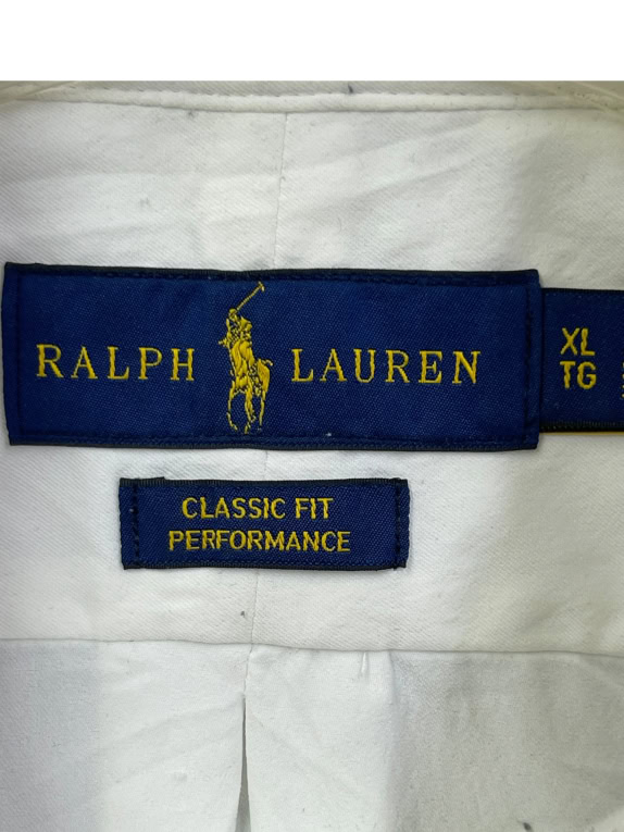 RALPH LAUREN ΠΟΥΚΑΜΙΣΟ PERFORMANCE LOGO ΛΕΥΚΟ UNISEX XL