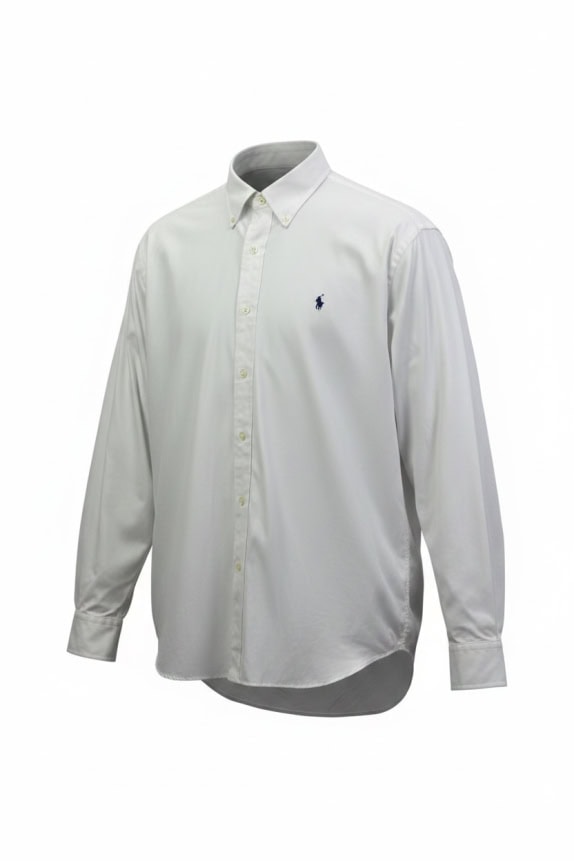 RALPH LAUREN CAMICIA PERFORMANCE LOGO BIANCA UNISEX XL