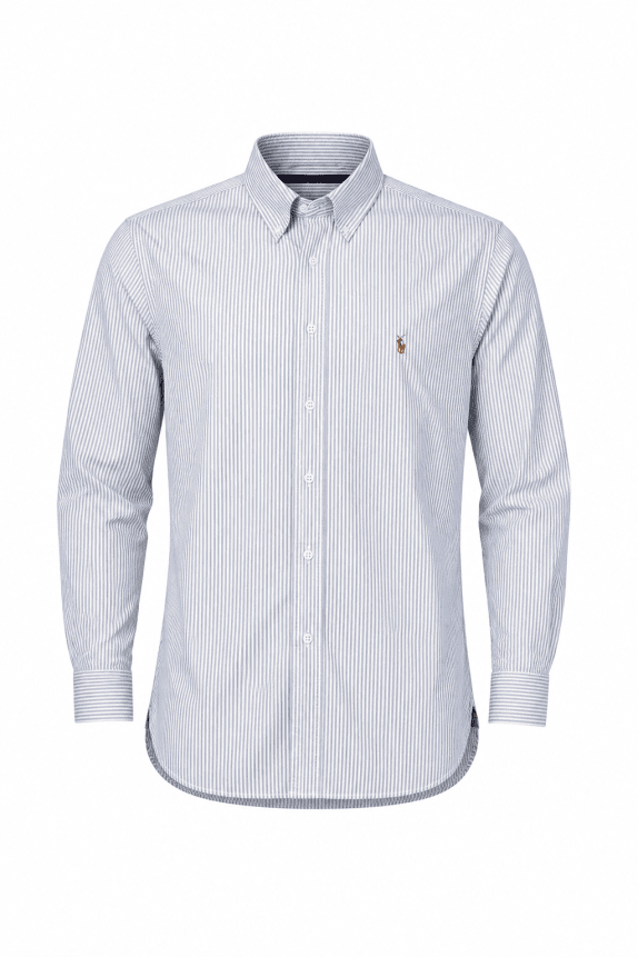 RALPH LAUREN CAMICIA A RIGHE CLASSIC AZZURRO UOMO PRE OWNED XXL