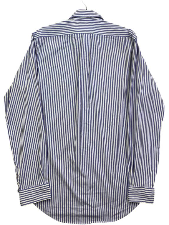 RALPH LAUREN Camicia a righe con logo blu unisex S