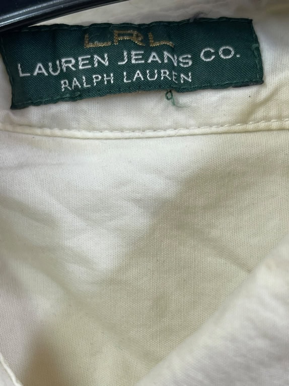 RALPH LAUREN ΠΟΥΚΑΜΙΣΟ VINTAGE ΕΚΡΟΥ ΑΝΤΡΙΚΟ L pre-owned