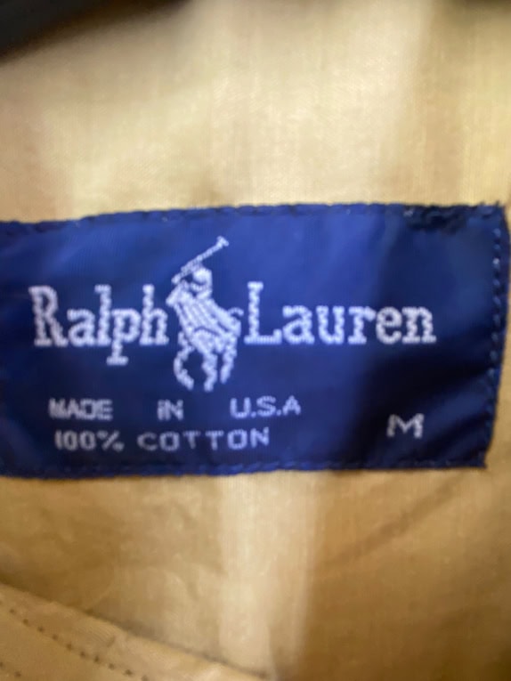 RALPH LAUREN ΠΟΥΚΑΜΙΣΟ VINTAGE KENTHΜΕΝΟ ΛΟΓΟΤΥΠΟ ΜΟΥΣΤΑΡΔΙ ΑΝΔΡΙΚΟ M