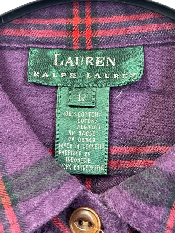 RALPH LAUREN ΠΟΥΚΑΜΙΣΟ VINTAGE ΜΩΒ ΓΥΝΑΙΚΕΙΟ L pre-owned