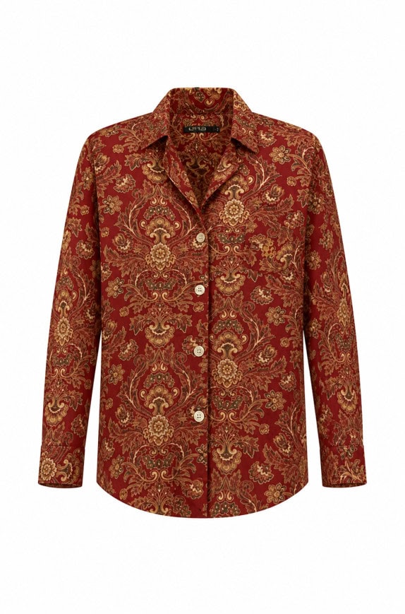 RALPH LAUREN ΠΟΥΚΑΜΙΣΟ VINTAGE ΠΟΛΥΧΡΩΜΟ ΓΥΝΑΙΚΕΙΟ PRE OWNED L